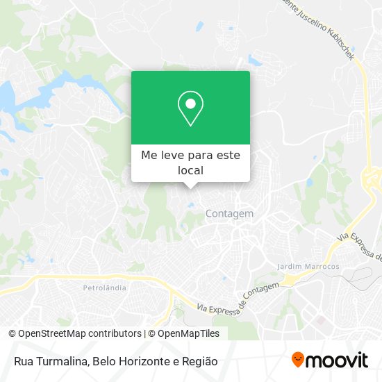 Rua Turmalina mapa