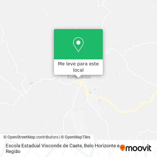 Escola Estadual Visconde de Caete mapa