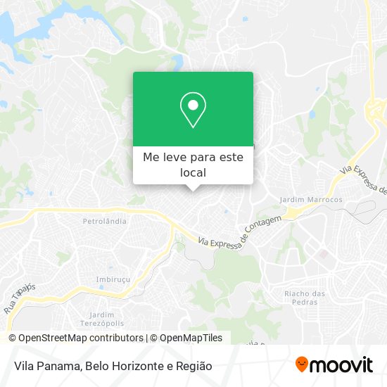 Vila Panama mapa
