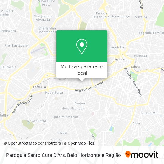 Paroquia Santo Cura D'Ars mapa