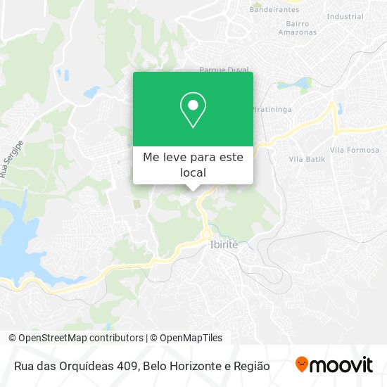 Rua das Orquídeas 409 mapa