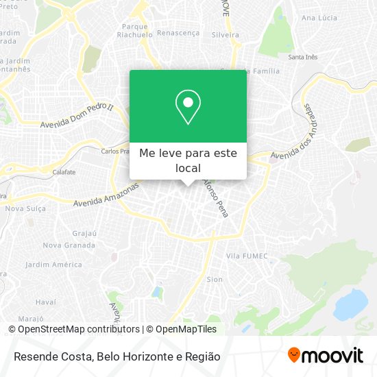 Resende Costa mapa