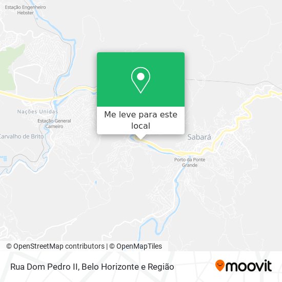 Rua Dom Pedro II mapa