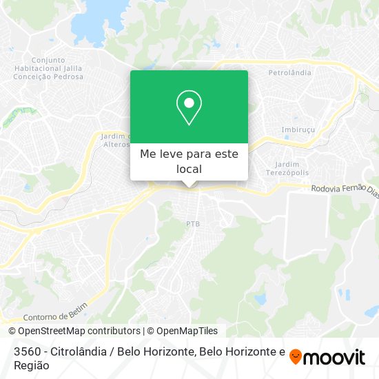 3560 - Citrolândia / Belo Horizonte mapa
