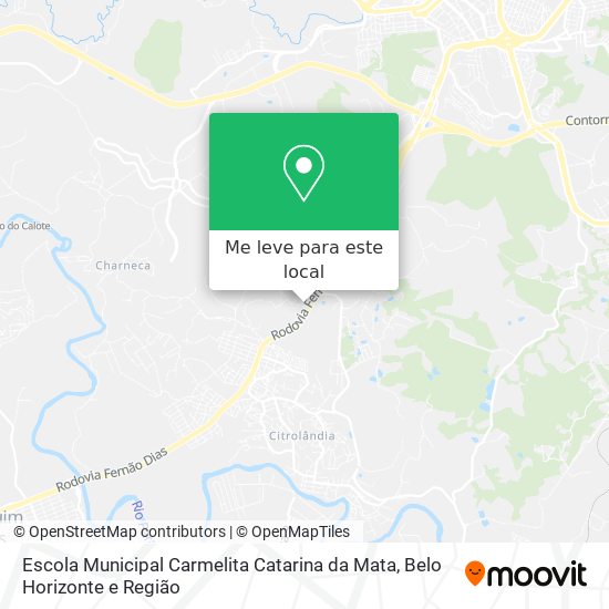 Escola Municipal Carmelita Catarina da Mata mapa