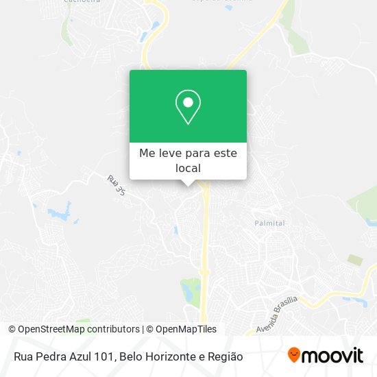 Rua Pedra Azul 101 mapa
