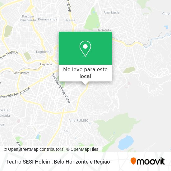 Teatro SESI Holcim mapa