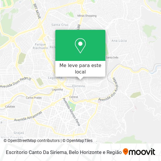 Escritorio Canto Da Siriema mapa