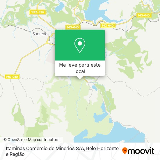 Itaminas Comércio de Minérios S / A mapa