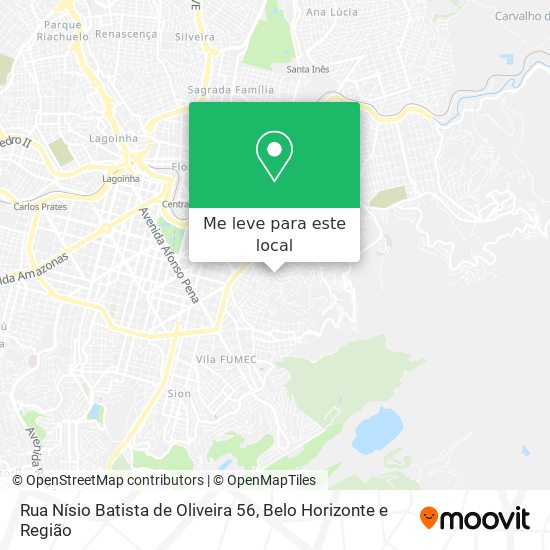Rua Nísio Batista de Oliveira 56 mapa