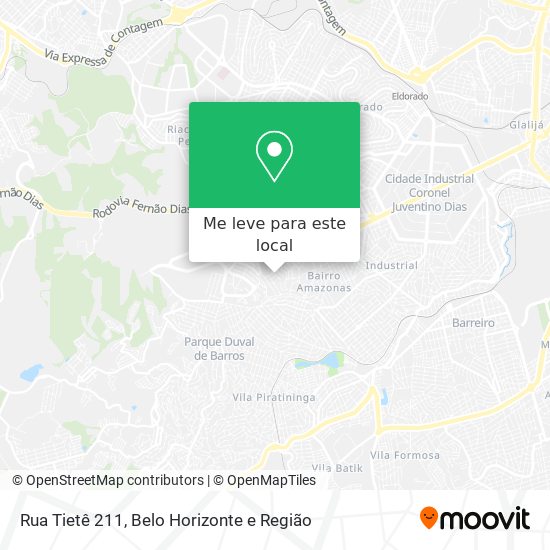 Rua Tietê 211 mapa