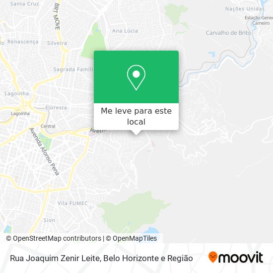 Rua Joaquim Zenir Leite mapa