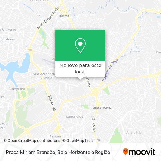Praça Miriam Brandão mapa