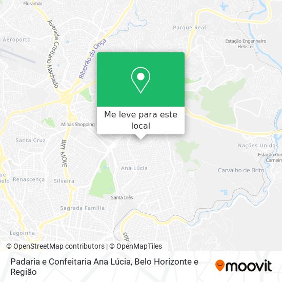 Padaria e Confeitaria Ana Lúcia mapa