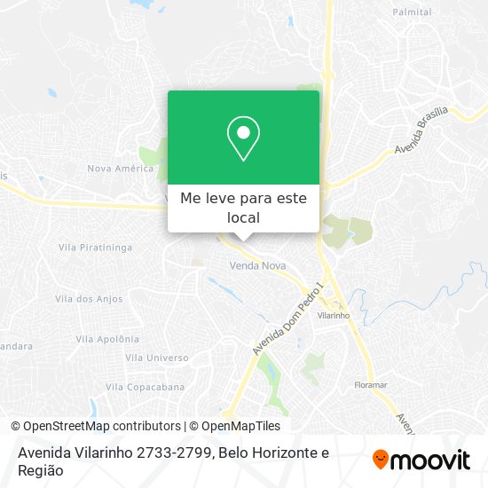 Avenida Vilarinho 2733-2799 mapa