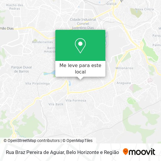 Rua Braz Pereira de Aguiar mapa