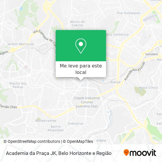 Academia da Praça JK mapa