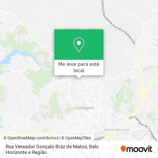 Rua Vereador Gonçalo Bráz de Matos mapa