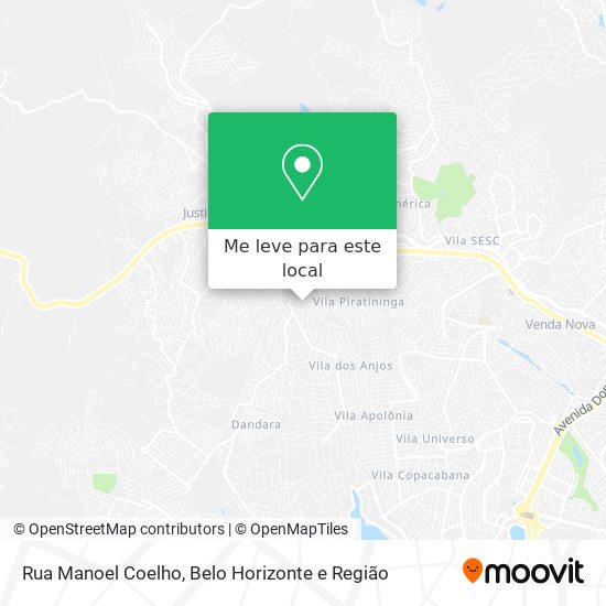 Rua Manoel Coelho mapa