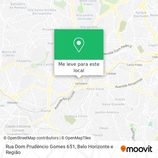Rua Dom Prudêncio Gomes 651 mapa
