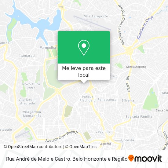 Rua André de Melo e Castro mapa