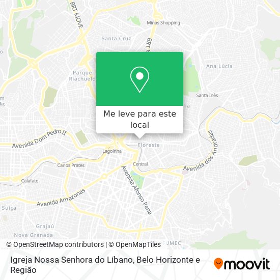 Igreja Nossa Senhora do Líbano mapa