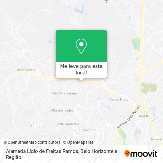 Alameda Lídio de Freitas Ramos mapa