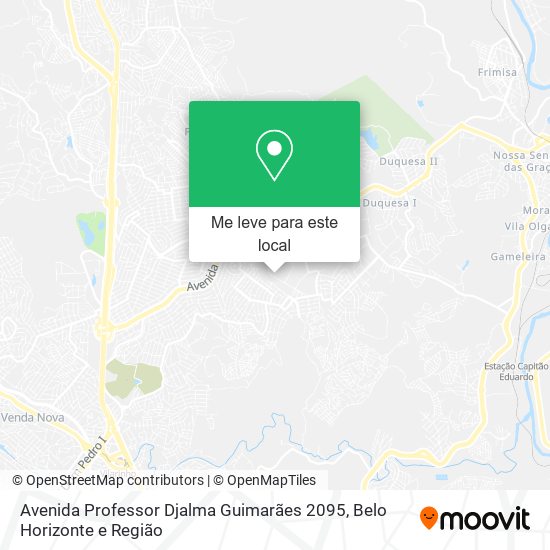 Avenida Professor Djalma Guimarães 2095 mapa