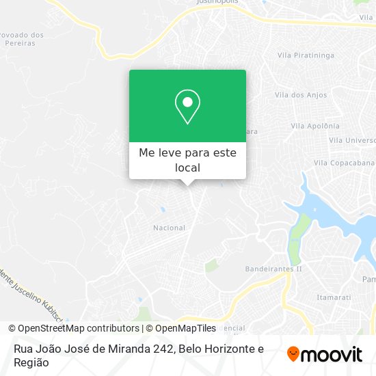 Rua João José de Miranda 242 mapa