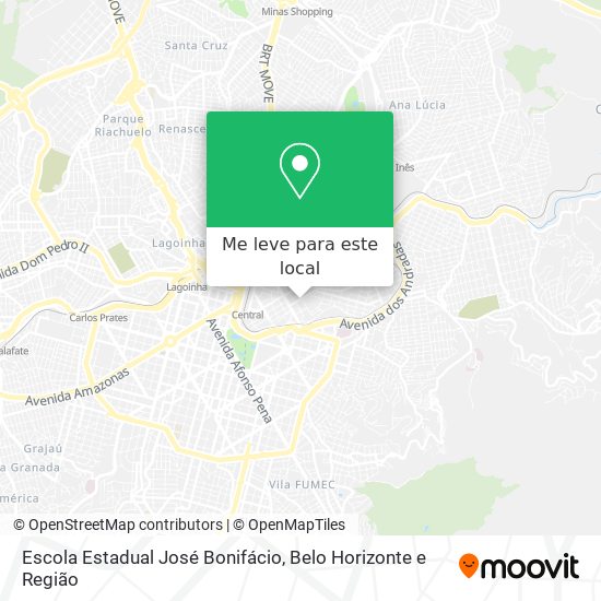 Escola Estadual José Bonifácio mapa