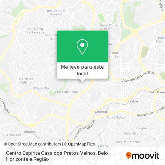 Centro Espírita Casa dos Pretos Velhos mapa