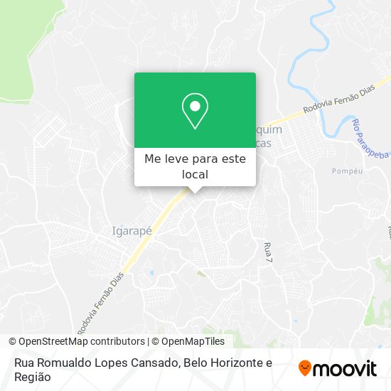 Rua Romualdo Lopes Cansado mapa