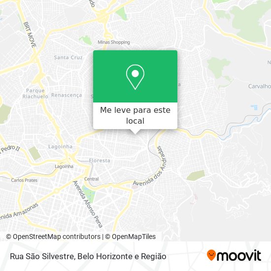 Rua São Silvestre mapa