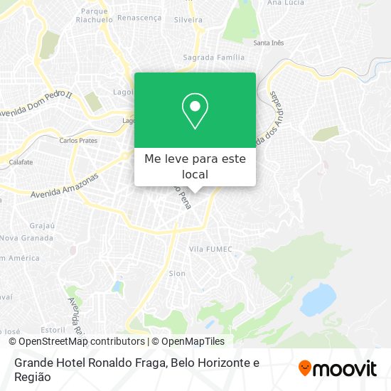 Grande Hotel Ronaldo Fraga mapa