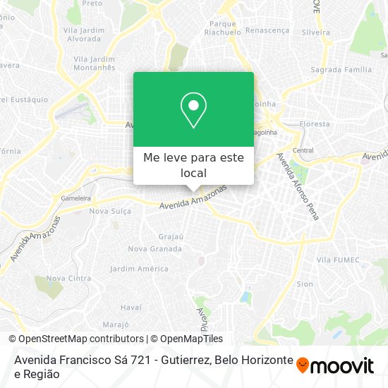Avenida Francisco Sá 721 - Gutierrez mapa