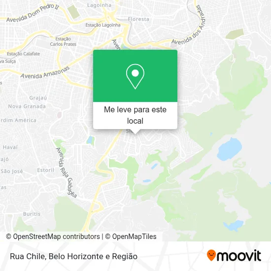 Rua Chile mapa