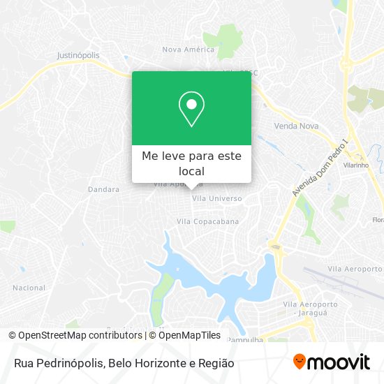 Rua Pedrinópolis mapa
