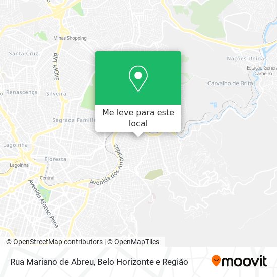 Rua Mariano de Abreu mapa
