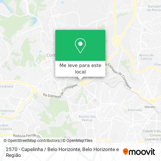 2570 - Capelinha / Belo Horizonte mapa