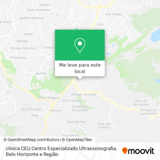 clinica CEU Centro Especializado Ultrassonografia mapa
