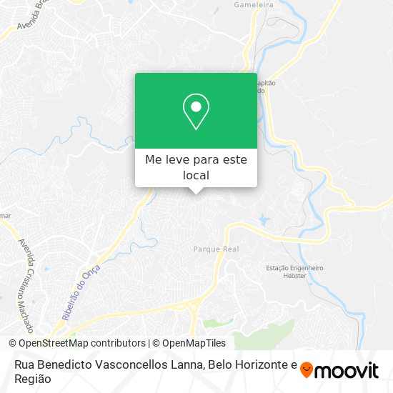 Rua Benedicto Vasconcellos Lanna mapa