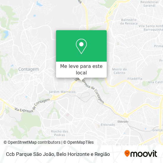 Ccb Parque São João mapa
