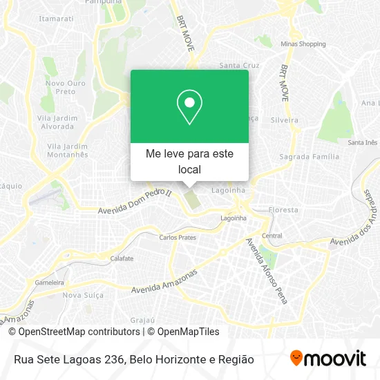 Rua Sete Lagoas 236 mapa