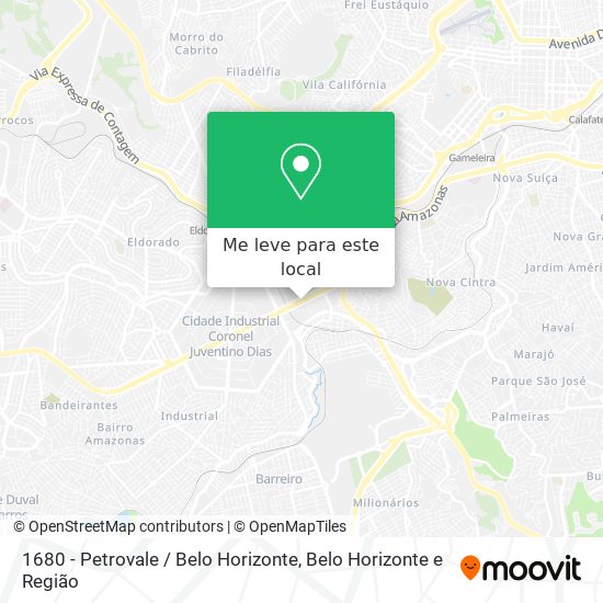 1680 - Petrovale / Belo Horizonte mapa