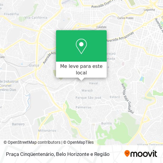 Praça Cinqüentenário mapa