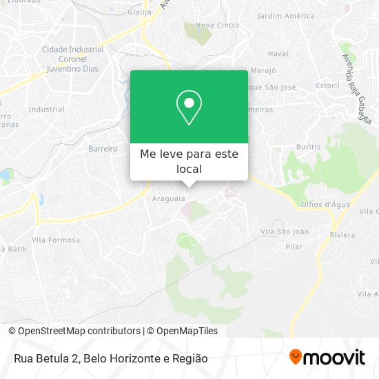 Rua Betula 2 mapa