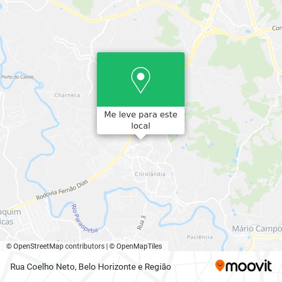 Rua Coelho Neto mapa