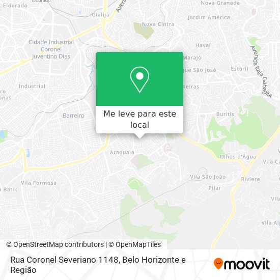 Rua Coronel Severiano 1148 mapa