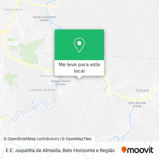 E.E. Juquinha de Almeida mapa