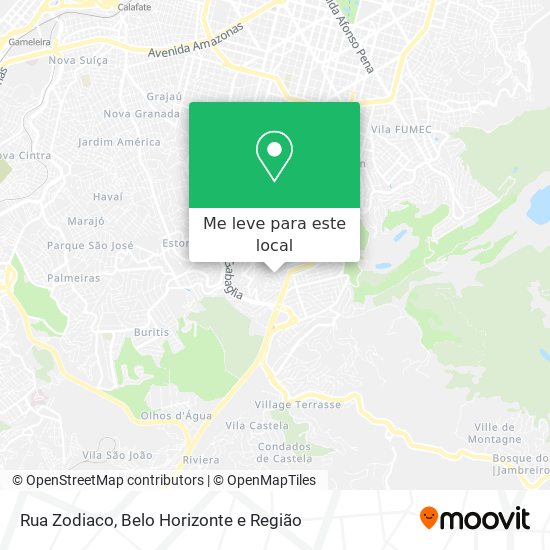 Rua Zodiaco mapa